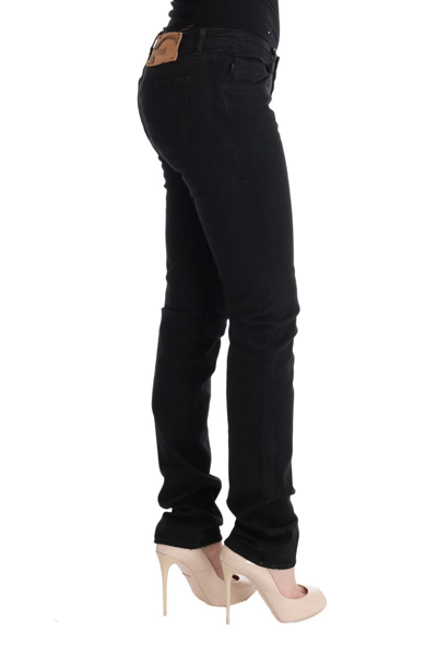 Shop Cavalli Black Cotton Slim Fit Low Waist Women's Jeans