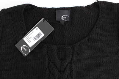 Shop Cavalli Alluring Black Knitted Crew Neck Women's Sweater