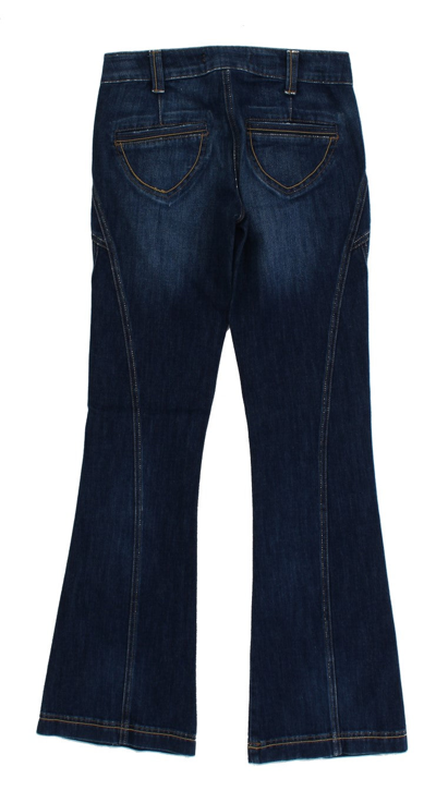 Shop Cavalli Blue Cotton Stretch Low Waist Women's Jeans