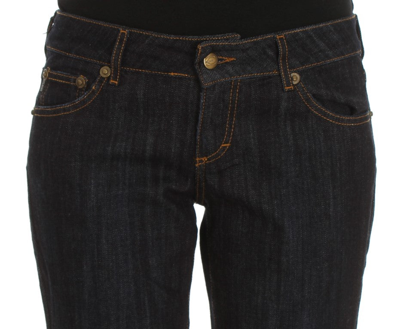 Shop Cavalli Blue Cotton Straight Fit Stretch Women's Jeans