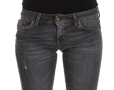Shop Cavalli Blue Wash Cotton Blend Slim Fit Women's Jeans