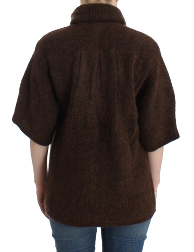 Shop Cavalli Brown Mohair Knitted Women's Cardigan