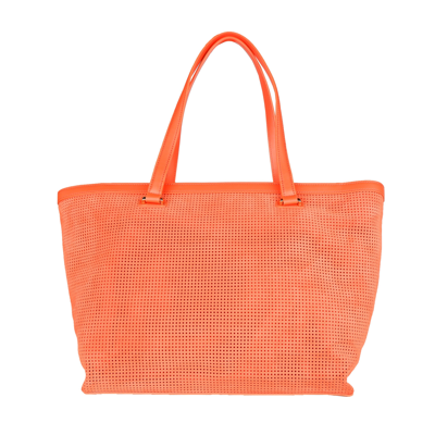 Shop Cavalli Class Arancione Cotton Women's Handbag