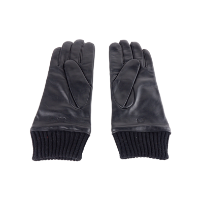 Shop Cavalli Class Black Lambskin Men's Glove