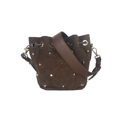 Shop Cavalli Class Brown Calfskin Women's Handbag