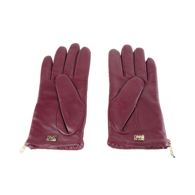 Shop Cavalli Class Red Lambskin Women's Glove