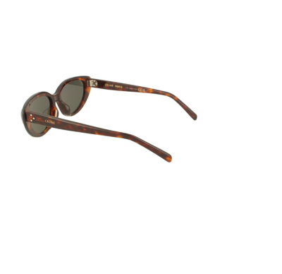 Shop Celine Céline Women's Brown Metal Sunglasses