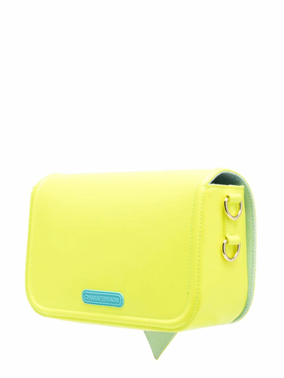 Shop Chiara Ferragni Women's Yellow Polyurethane Shoulder Bag