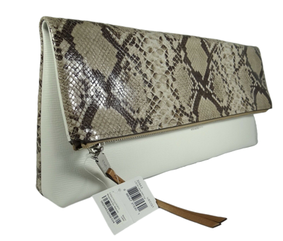 Shop Coach The Large Clutchable In Python Print Leather Bag In White Multi