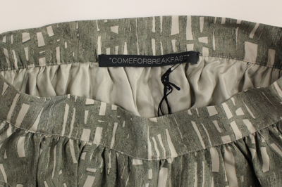 Shop Comeforbreakfast Gray Mini Short A-line Women's Skirt
