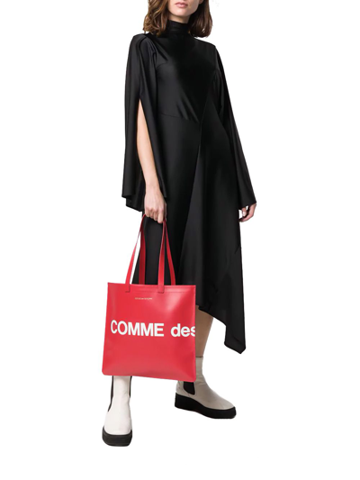 Shop Comme Des Garçons Women's Red Leather Tote