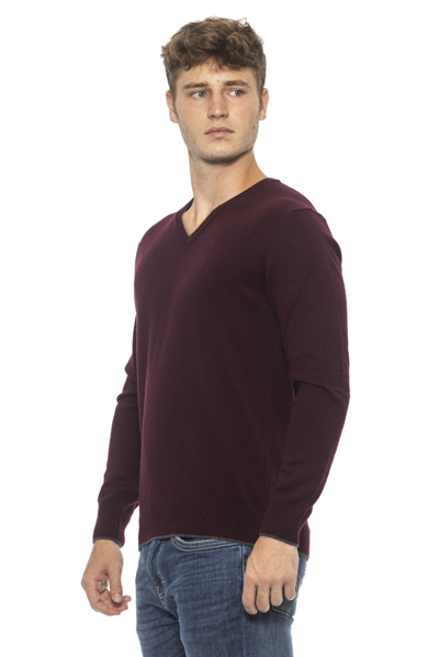 Shop Conte Of Florence Burgundy Wool Men's Sweater