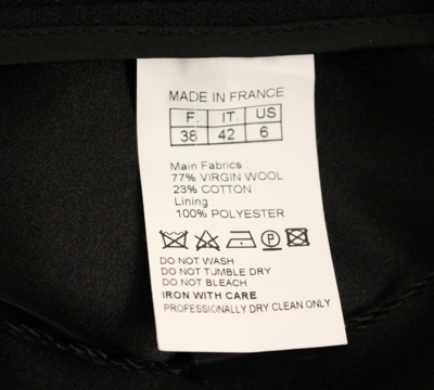 Corrado De Biase Metal Buttons Cotto Wool Skirt In Black