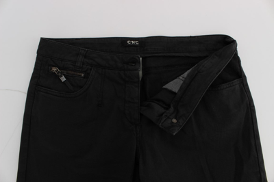 Shop Costume National Black Cotton Capri Cropped Denim Women's Jeans
