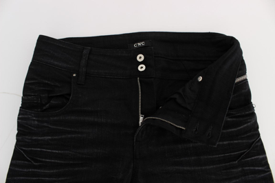 Shop Costume National Black Cotton Slouchy Slims Fit Women's Jeans