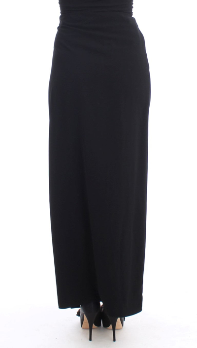 Shop Costume National Black Full Length Maxi Women's Skirt