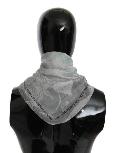 Shop Costume National Gray Silk Foulard Wrap | Women Scarf