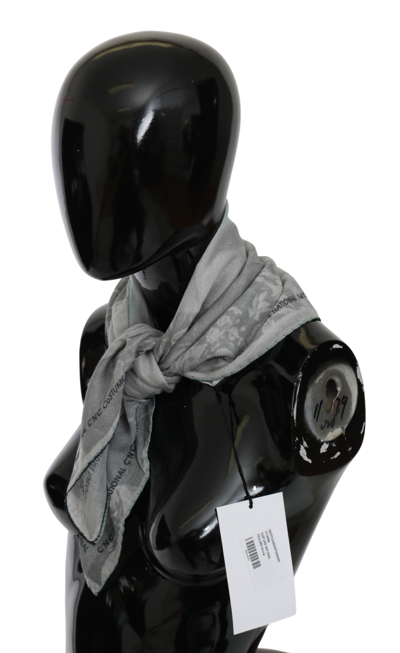 Shop Costume National Gray Silk Foulard Wrap | Women Scarf