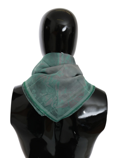 Shop Costume National Silk Shawl Foulard Wrap Women Scarf In Green