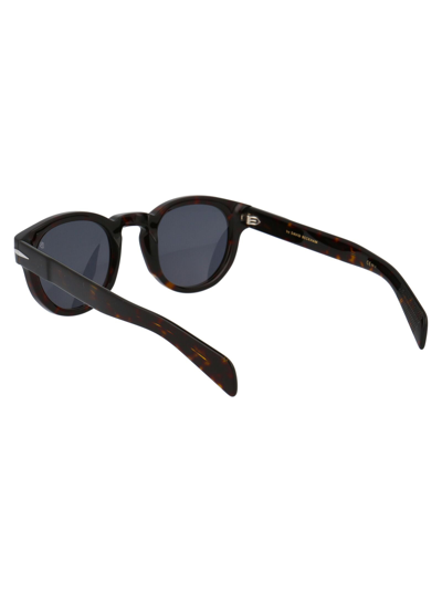Shop David Beckham Men's Brown Acetate Sunglasses