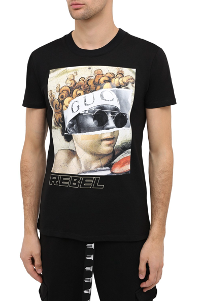 Diego Venturino Cotton Brand Desing On Front T-shirt In Black | ModeSens