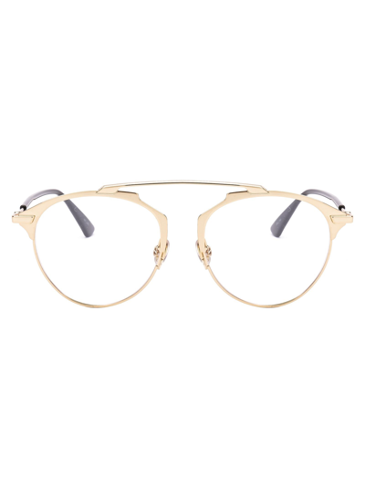 Shop Dior Women's Gold Metal Glasses