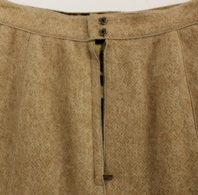 Shop Dolce & Gabbana Beige Alpaca Above Knees Pencil Women's Skirt