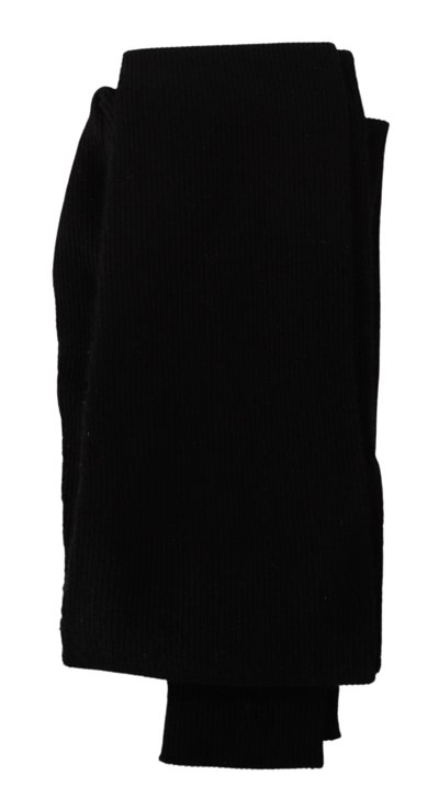 Shop Dolce & Gabbana Black 100% Cashmere Tights Stocking Women's Socks