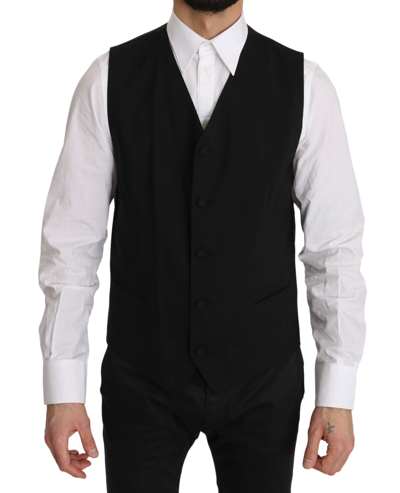 Shop Dolce & Gabbana Black Bee Embellish 2 Piece Vest Men's Blazer