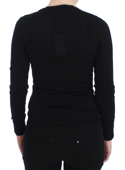 Shop Dolce & Gabbana Black Cashmere Crewneck Sweater Women's Pullover