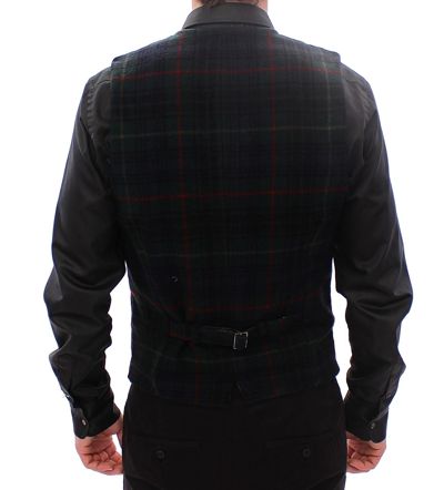 Shop Dolce & Gabbana Black Cotton Single Breasted Vest Men's Gilet