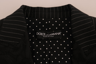 Shop Dolce & Gabbana Black Crystal Blazer Women's Jacket