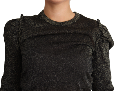 Shop Dolce & Gabbana Black Gold Cropped Women Pullover Women's Sweater