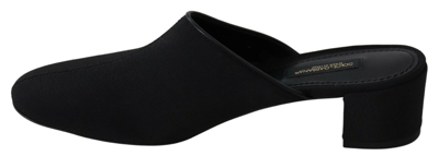 Shop Dolce & Gabbana Black Grosgrain Slides Sandals Women Women's Shoes