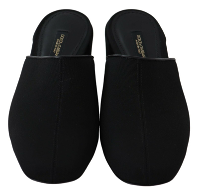 Shop Dolce & Gabbana Black Grosgrain Slides Sandals Women Women's Shoes