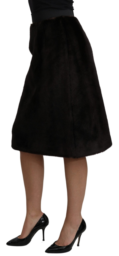 Shop Dolce & Gabbana Elegant Black Pencil Knee Length Women's Skirt