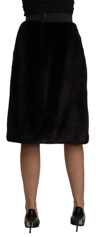 Shop Dolce & Gabbana Elegant Black Pencil Knee Length Women's Skirt
