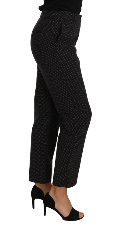 Shop Dolce & Gabbana Black Lace Up Riding Cropped Trouser Women's Pants