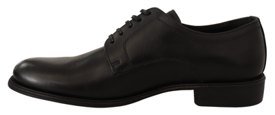Shop Dolce & Gabbana Black Leather Lace Up Mens Formal Derby Men's Shoes