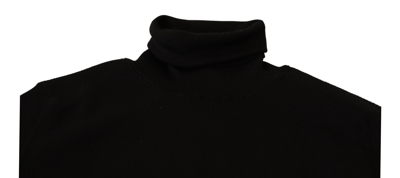 Shop Dolce & Gabbana Black Pullover Silk Cashmere Turtleneck Women's Sweater