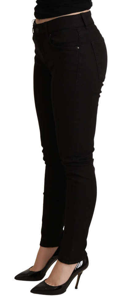 Shop Dolce & Gabbana Black Skinny Denim Cotton Stretch Trouser Women's Jeans
