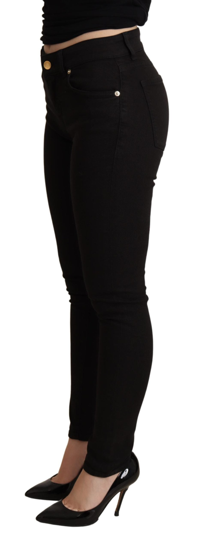 Shop Dolce & Gabbana Black Skinny Denim Trouser Cotton Stretch Women's Jeans