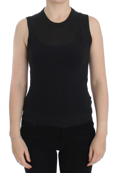 Shop Dolce & Gabbana Black Sleeveless Crewneck Vest Women's Pullover