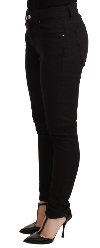 Shop Dolce & Gabbana Black Slim Fit Cotton Stretch Denim Women's Jeans