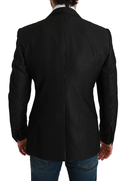 Shop Dolce & Gabbana Elegant Slim Fit Formal Jacket Men's Blazer In Black