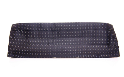 Dolce & Gabbana Black Waist Smoking Tuxedo Cummerbund  Belt In Black