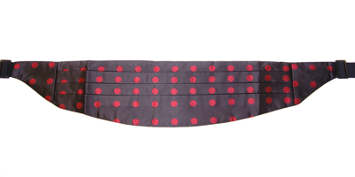 Dolce & Gabbana Black Waist Smoking Tuxedo Cummerbund Men's Belt In Black