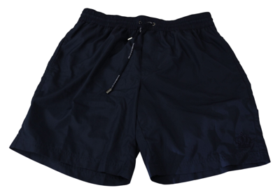 Shop Dolce & Gabbana Elegant Blue Swim Shorts For Men's Men