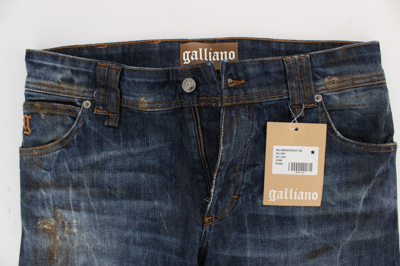 Shop Dolce & Gabbana Blue Wash Cotton Boyfriend Fit Cropped Women's Jeans