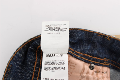 Shop Dolce & Gabbana Blue Wash Cotton Boyfriend Fit Cropped Women's Jeans